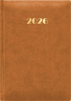 Naptár, tervező, A5, napi, DAYLINER, "Pellana", okker